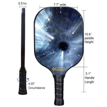 Carica l&#39;immagine nel visualizzatore di Gallery, Custom Pickleball Paddle , PB00027 Black Hole Pickle Paddle - Senior Pickleball Outdoor Pickleballs For Sale
