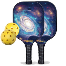 Carica l&#39;immagine nel visualizzatore di Gallery, Best Pickleball Set, PB00029 Spiral Galaxy  Pickleball Paddles For Sale , Graphite Pickleball Paddle Set
