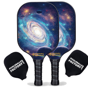 Best Pickleball Set, PB00029 Spiral Galaxy  Pickleball Paddles For Sale , Graphite Pickleball Paddle Set