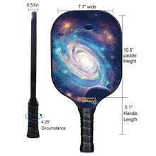 Carica l&#39;immagine nel visualizzatore di Gallery, Pickleball Paddles For Sale , PB00029 Spiral Galaxy  Carbon Fiber Pickleball Paddle - Sports At The Beach Pickleball
