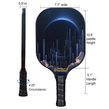 Load image into Gallery viewer, Pickleball Equipment , PB00030 Lunar Eclipse Graphite Pickleball Paddles - Pro Pickleball Players Best Pickleball Balls 2022
