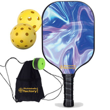 Cargar imagen en el visor de la galería, Usapa Pickleball Paddles , PB00031 Blue Ripples Pickleball Rackets Near Me - Professional Pickleball Players Pickleball Spin
