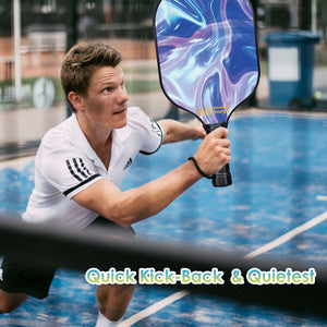 Usapa Pickleball Paddles , PB00031 Blue Ripples Pickleball Rackets Near Me - Professional Pickleball Players Pickleball Spin