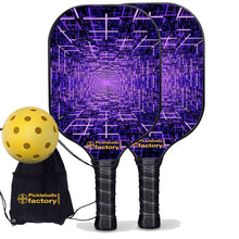 Cargar imagen en el visor de la galería, Best Pickleball Set, PB00034 Data Grid Pickleball Paddles , Pickleball Paddle And Ball Set
