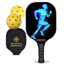 Cargar imagen en el visor de la galería, Custom Pickleball Paddle , PB00038 Blue Fires Good Pickleball Paddles - Backyard Pickleball Court Cost Youth Pickleball
