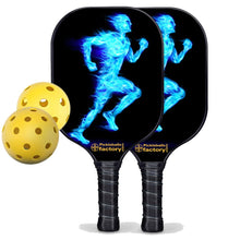 Carica l&#39;immagine nel visualizzatore di Gallery, Best Pickleball Set, PB00038 Blue Fires Custom Pickleball Paddle , Pickleball Sets On Sale
