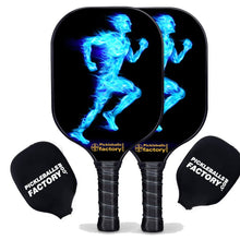 Carica l&#39;immagine nel visualizzatore di Gallery, Best Pickleball Set, PB00038 Blue Fires Custom Pickleball Paddle , Pickleball Sets On Sale
