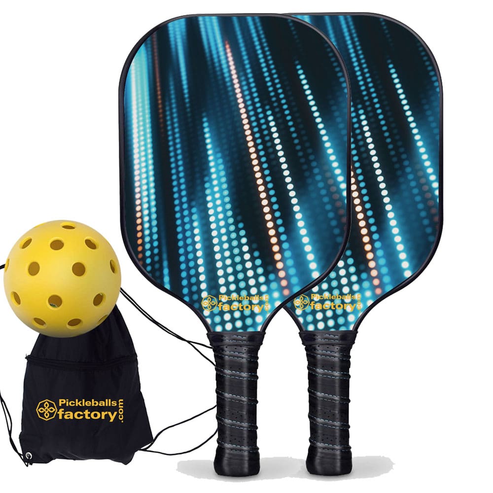 Pickleball Paddle Set, PB00039 Neon Light Pro Pickleball Paddle , Pickle Ball Starter Kit