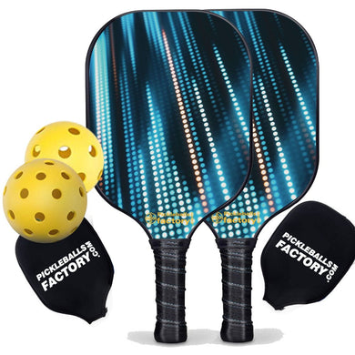 Pickleball Paddle Set, PB00039 Neon Light Pro Pickleball Paddle , Pickle Ball Starter Kit