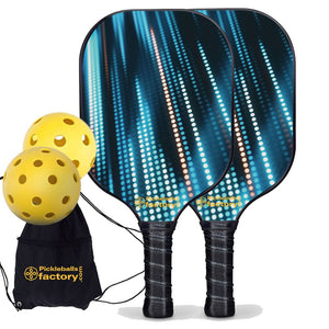 Pickleball Paddle Set, PB00039 Neon Light Pro Pickleball Paddle , Pickle Ball Starter Kit