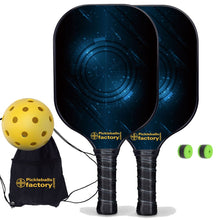 Carica l&#39;immagine nel visualizzatore di Gallery, Pickleball Starter Set, PB00049 Technology Custom Pickleball Paddle , Home Pickleball Set
