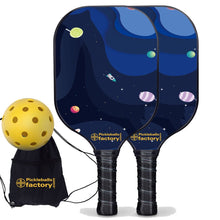 Carica l&#39;immagine nel visualizzatore di Gallery, Pickleball Set Near Me, PB00050 Starry Night Pro Pickleball Paddle , Best Beginner Pickleball Paddles Sets
