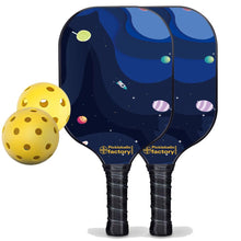 Carica l&#39;immagine nel visualizzatore di Gallery, Pickleball Set Near Me, PB00050 Starry Night Pro Pickleball Paddle , Best Beginner Pickleball Paddles Sets
