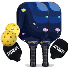 Carica l&#39;immagine nel visualizzatore di Gallery, Pickleball Set Near Me, PB00050 Starry Night Pro Pickleball Paddle , Best Beginner Pickleball Paddles Sets
