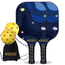 Carica l&#39;immagine nel visualizzatore di Gallery, Pickleball Set Near Me, PB00050 Starry Night Pro Pickleball Paddle , Best Beginner Pickleball Paddles Sets
