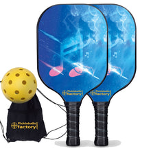 Cargar imagen en el visor de la galería, Pickleball Set, PB00051 Musical Note Pickleball Paddles For Sale , Best Portable Pickleball Set
