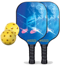 Carica l&#39;immagine nel visualizzatore di Gallery, Pickleball Set, PB00051 Musical Note Pickleball Paddles For Sale , Best Portable Pickleball Set
