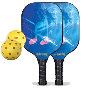 Pickleball Set, PB00051 Musical Note Pickleball Paddles For Sale , Best Portable Pickleball Set