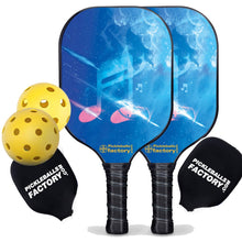 Carica l&#39;immagine nel visualizzatore di Gallery, Pickleball Set, PB00051 Musical Note Pickleball Paddles For Sale , Best Portable Pickleball Set
