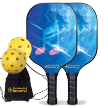 Cargar imagen en el visor de la galería, Pickleball Set, PB00051 Musical Note Pickleball Paddles For Sale , Best Portable Pickleball Set
