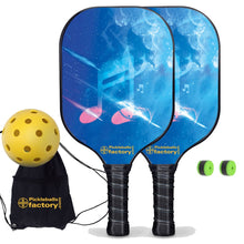 Carica l&#39;immagine nel visualizzatore di Gallery, Pickleball Set, PB00051 Musical Note Pickleball Paddles For Sale , Best Portable Pickleball Set
