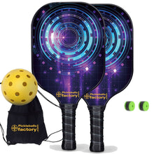 Carica l&#39;immagine nel visualizzatore di Gallery, Pickleball Set, PB0006 Circles  Pro Pickleball Paddle , Wooden Pickleball Paddles
