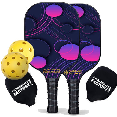 Pickleball Paddle Set, PB0008 Wave Point Pickleball Equipment , Driveway Pickleball Set