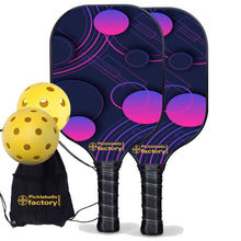 Load image into Gallery viewer, Pickleball Paddle Set, PB0008 Wave Point Pickleball Equipment , Driveway Pickleball Set
