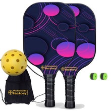 Load image into Gallery viewer, Pickleball Paddle Set, PB0008 Wave Point Pickleball Equipment , Driveway Pickleball Set
