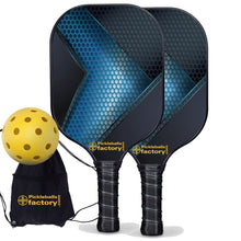 Load image into Gallery viewer, Pickleball Starter Set, PB0009 Hexagon Grids Usapa Pickleball Paddles , Portable Pickleball Set
