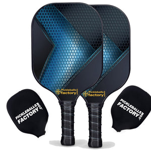 Pickleball Starter Set, PB0009 Hexagon Grids Usapa Pickleball Paddles , Portable Pickleball Set