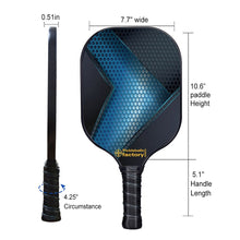 Carica l&#39;immagine nel visualizzatore di Gallery, Usapa Pickleball Paddles , PB0009 Hexagon Grids Best Pickleball Paddles 2021 For Beginners Pickle Tennis - Pickleball Glove
