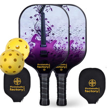 Load image into Gallery viewer, Pickleball Paddles | Pickleball Near Me | Best Pickleball Paddle for Spin and Power | SX0046 PURPLE GUITAR Pickleball Set dropship 
