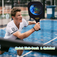 Charger l&#39;image dans la galerie, Pickleball Paddles | Pickleball Paddles Amazon | Levelup Pickleball | SX0071 BLUE EARTH Pickleball Paddles Custom
