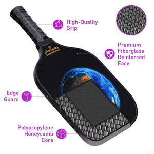 Pickleball Set | Pickleball Equipment | Quality Pickleball Paddles | SX0072 PURPLE WORLD Pickleball Set for Pickleball Players