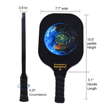 Cargar imagen en el visor de la galería, Pickleball Paddles | Pickleball Paddles Amazon | Levelup Pickleball | SX0071 BLUE EARTH Pickleball Paddles Custom
