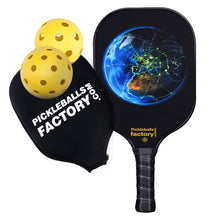 Cargar imagen en el visor de la galería, Pickleball Paddles | Pickleball Paddles Amazon | Levelup Pickleball | SX0071 BLUE EARTH Pickleball Paddles Custom
