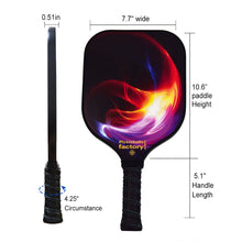 Load image into Gallery viewer, Pickleball Paddles | Pickleball Equipment | Best Type of Pickle Racket | SX0082 PINK RED FLAMING Pickleball Paddle for Reseller
