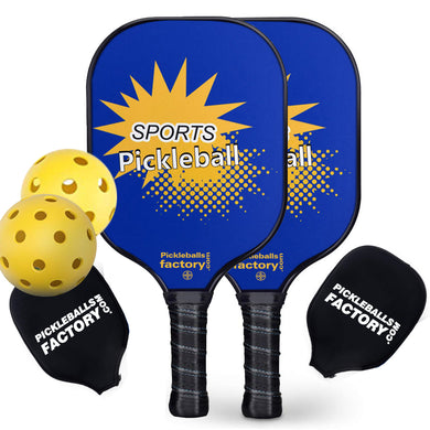 Pickleball Set | Pickleball Equipment | Fiberglass Pickleball Paddles Pickleball Complex | SX0036 YELLOW FUN Pickleball Set for Television home shopping company